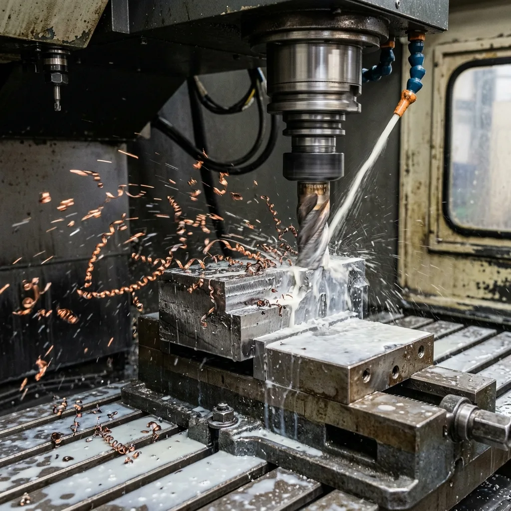 ЧПУ станок в работе